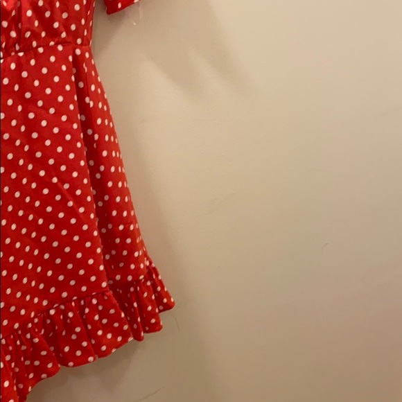 Revolve May mini dress in rose dot - Picture 5 of 7